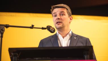 Marcus Faber am Rednerpult